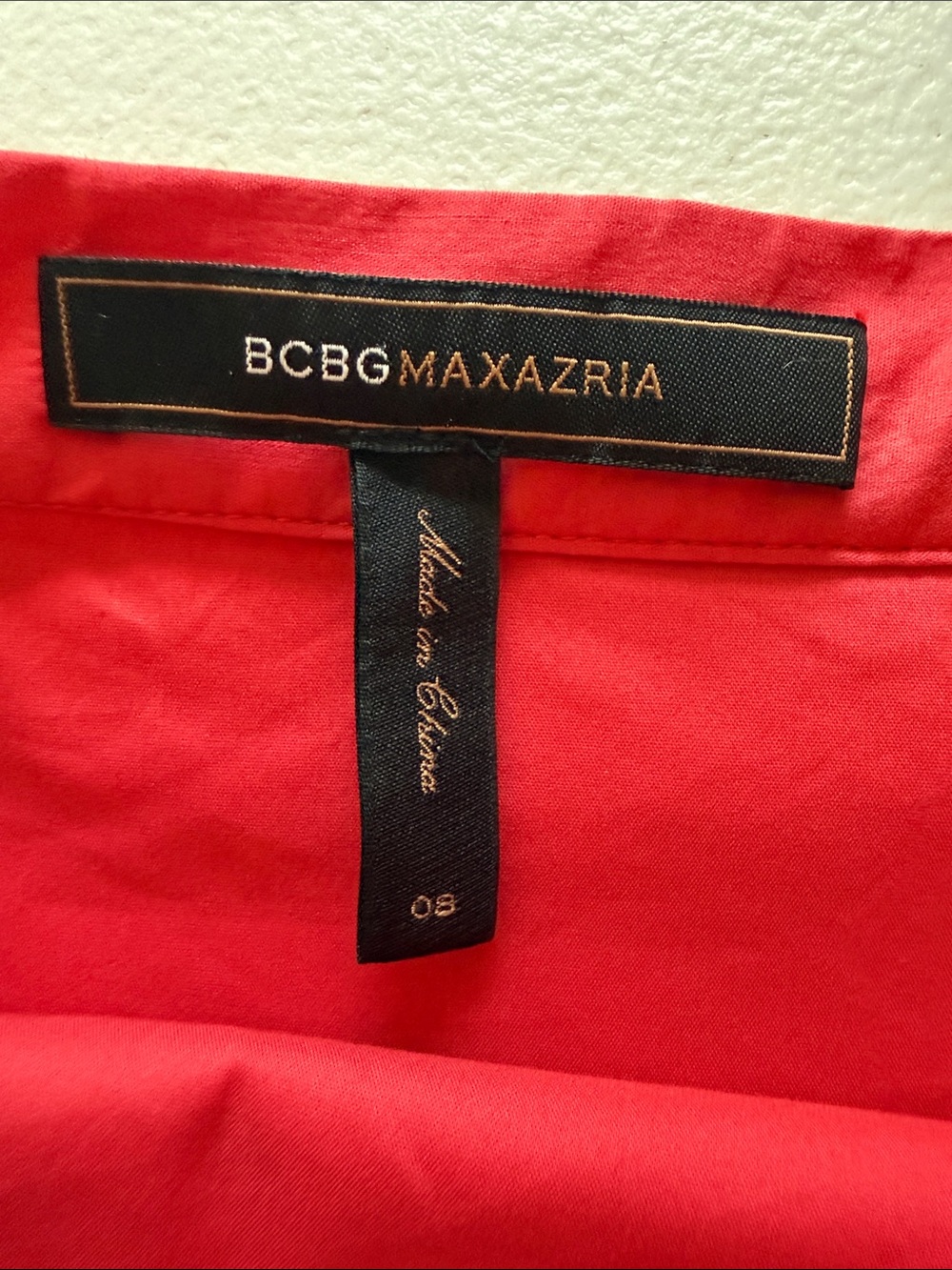 BCBGMaxAzria Layered Ruffle Mini Skirt - Red - Picture 8 of 11